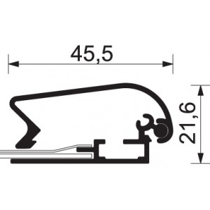 klaprám s profilem 45 mm